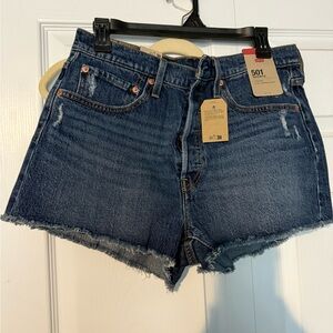 Levi's Women's 501 Blue Denim Shorts